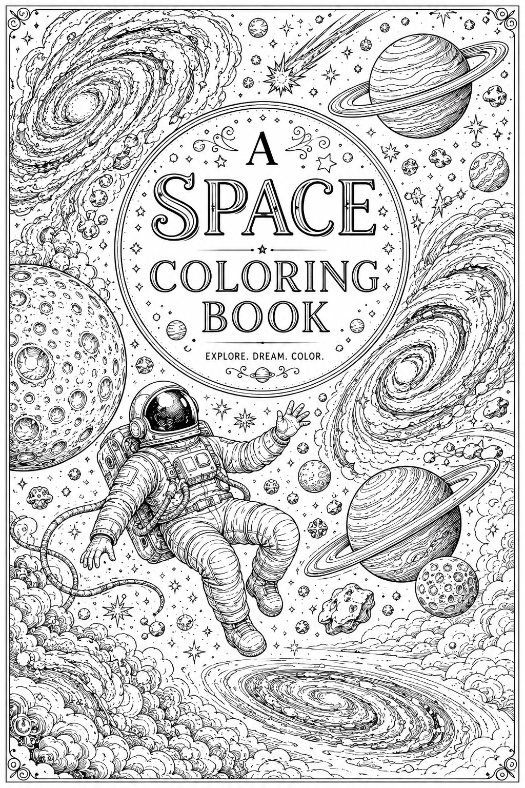 Cosmic Universe Vol. 1 — AI Space Coloring Book